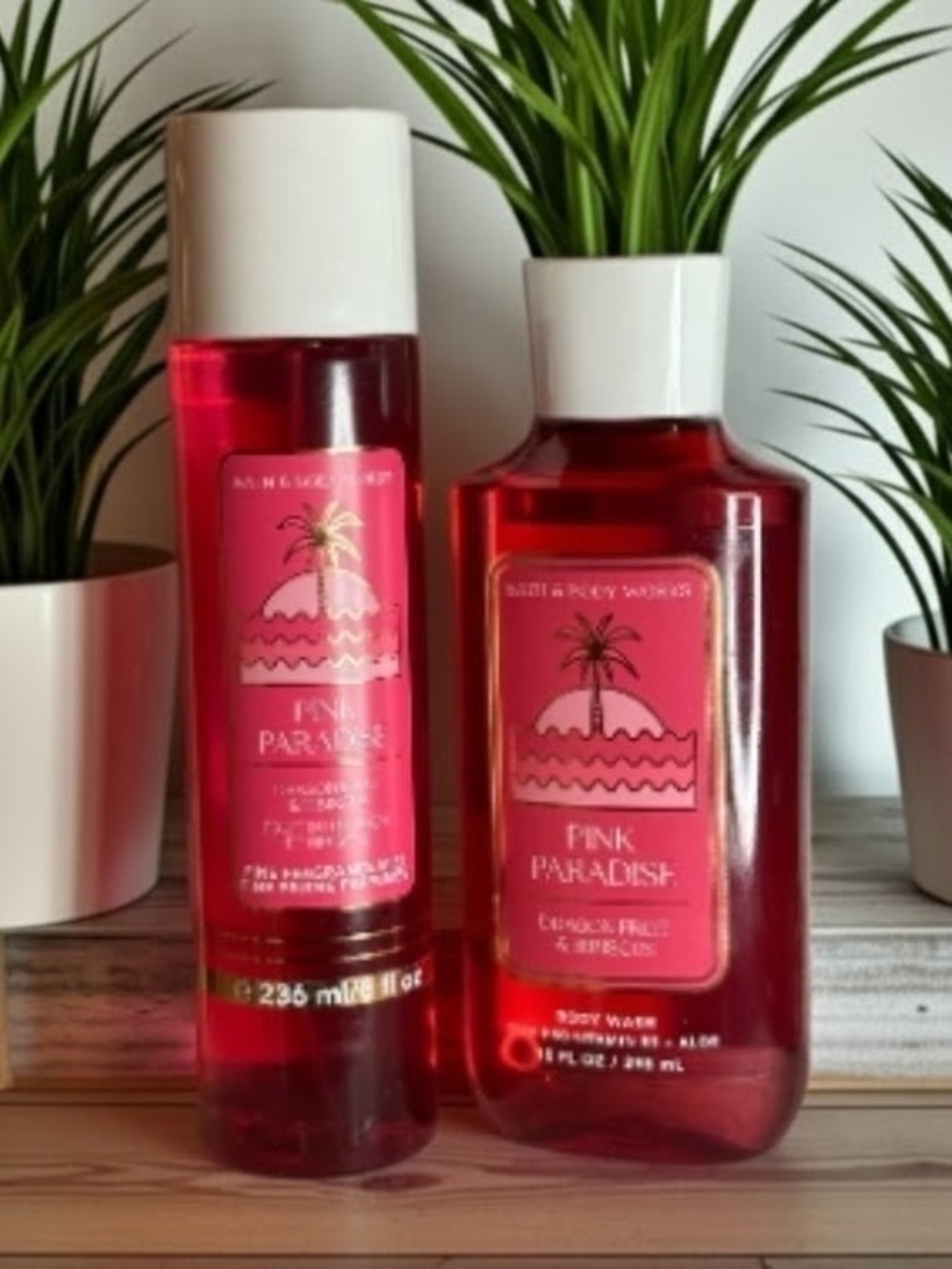 Bath & Body Works Pink Paradise Body Wash & Shower Gel Duo
